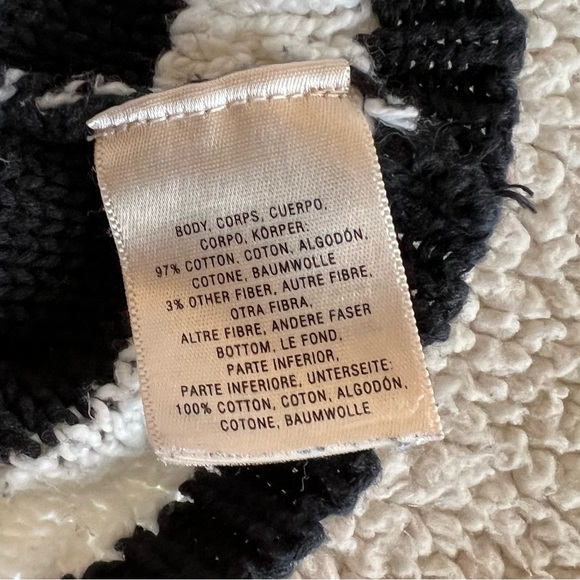 Knitted & Knotted Anthropologie nubby cropped cotton adorable sweater S / M - Picture 7 of 8